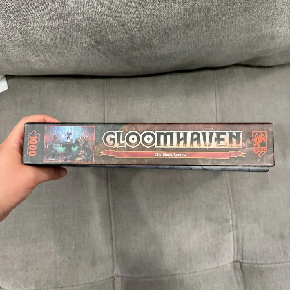 Gloomhaven The Black Barrow Jigsaw Puzzle, 1000 Pieces played once, all pieces